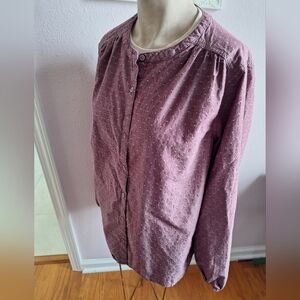 Burgundy Button-Up Shirt